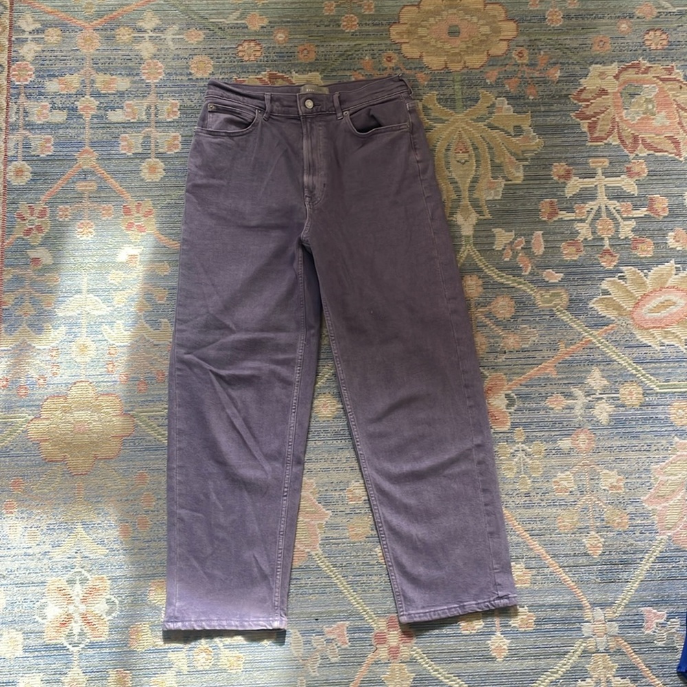 Purple High Waisted Everlane Pants 💜